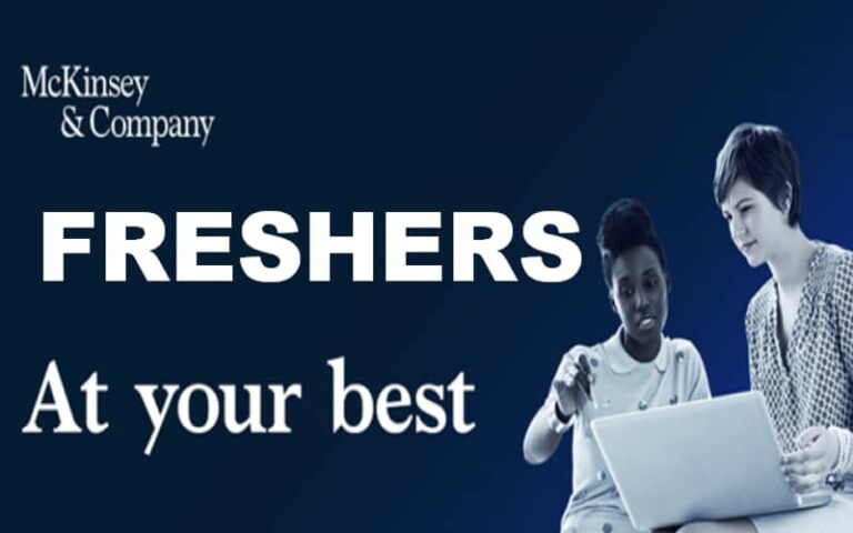 McKinsey Is Hiring Graduate Freshers Any Graduate 0 3 Yrs