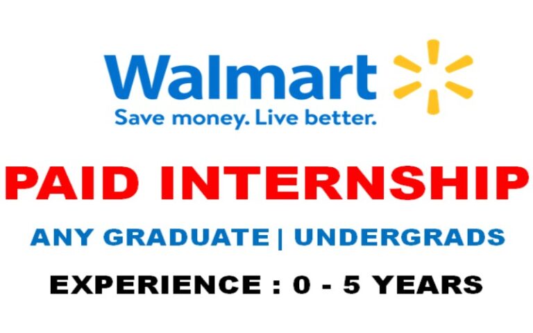 Walmart Paid Internship 2025 Intern Co Op Grad Trainee