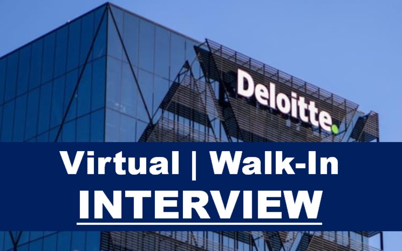 Deloitte Virtual Interview Drive In 2025 | 19th March