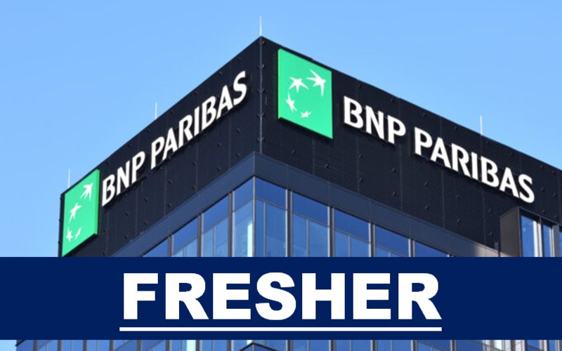 Urgent BNP Paribas Jobs Requirement Drive for Graduates Freshers In 2025