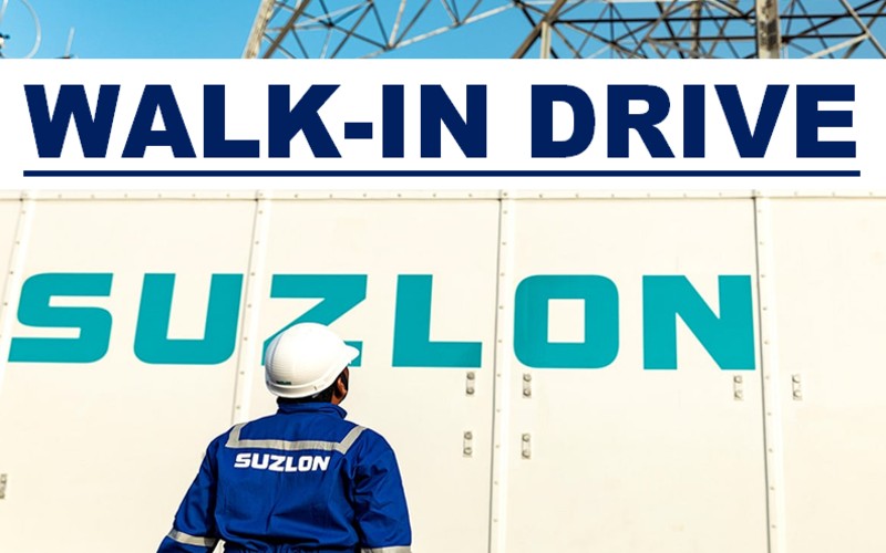 Mega Suzlon Walk In Drive 2025 | 8th Feb and 9th Feb 2025