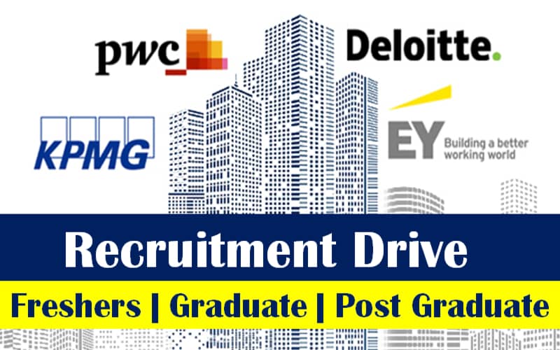 Big Four Corporate Firm So many Jobs Offerings for Fresh Graduate (Any Graduate)