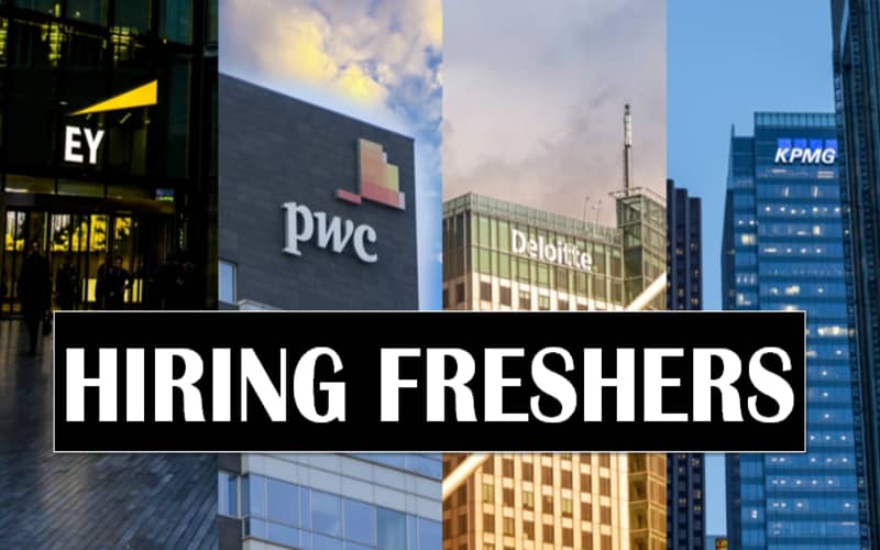 Big Four Jobs Opportunities for Freshers | Analyst | Any Graduate | 0 - 1 yrs | Apply Now