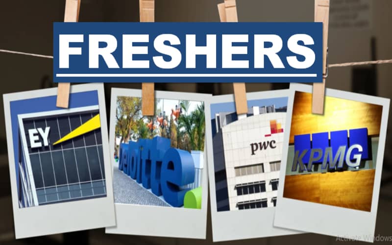 Big Four Firms Jobs Requirements Graduate Freshers | Any Graduate | MBA | 0 – 1 yrs | Apply Now