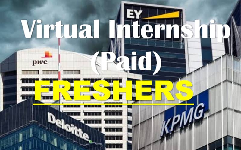 Big Four Firm Virtual Internship (Paid) CareerForFreshers