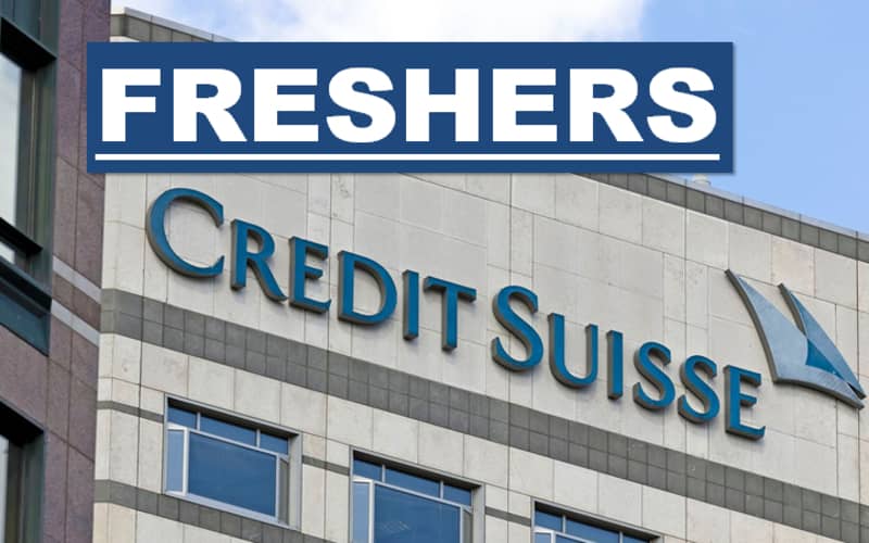 Credit Suisse Careers Opportunities for Graduate Entry Level Role | 0 - 3 yrs