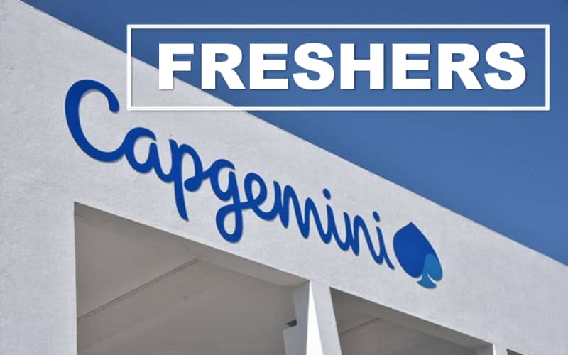 Capgemini is Hiring Freshers | Entry Level | 0 - 1 yrs | Apply Now