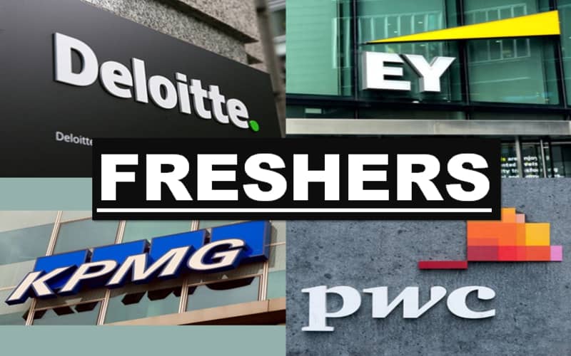 Big Four Corporate Service Firm Jobs Requirements Graduate Freshers | Any Graduate | 0 – 1 yrs | Register & Apply Now