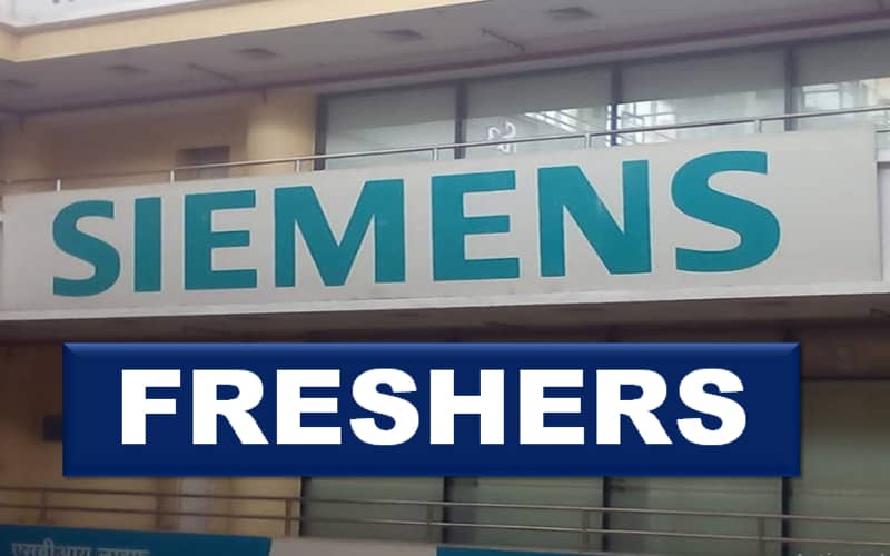 Siemens Careers Opportunities for Graduate Entry Level Fresher role | Exp 0 - 0 yrs