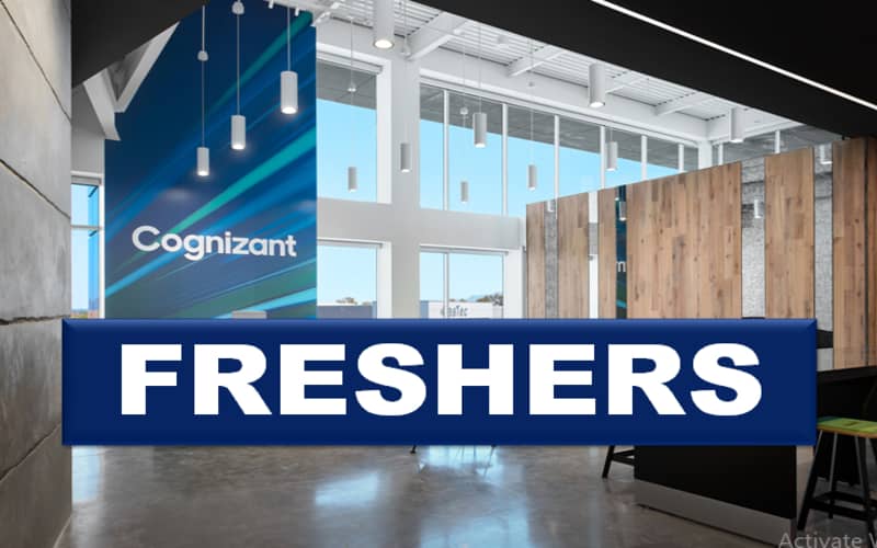 Cognizant Careers Opportunities for Graduate Fresher | Exp 0 - 0 yrs