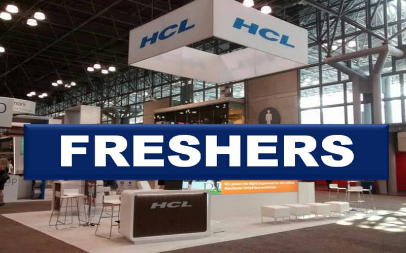 HCL Technologies Hiring Freshers for various roles