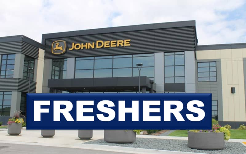 John Deere Careers Opportunities for Entry Level role | Exp 0 - 3 yrs