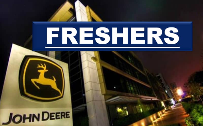Entry Level Careers Opportunities at John Deere for Graduates Fresher | Exp 0 - 3 yrs