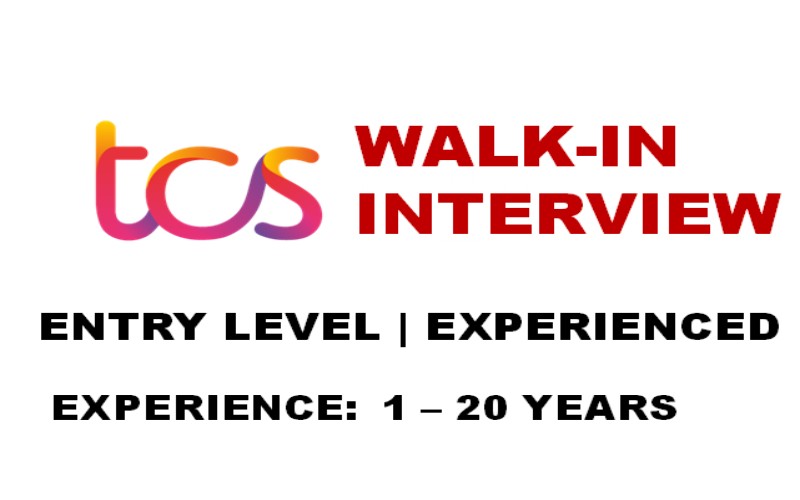 TCS Walk-In Interview on Saturday 11th March 2023 | Any Graduates | Exp 1 - 8 yrs
