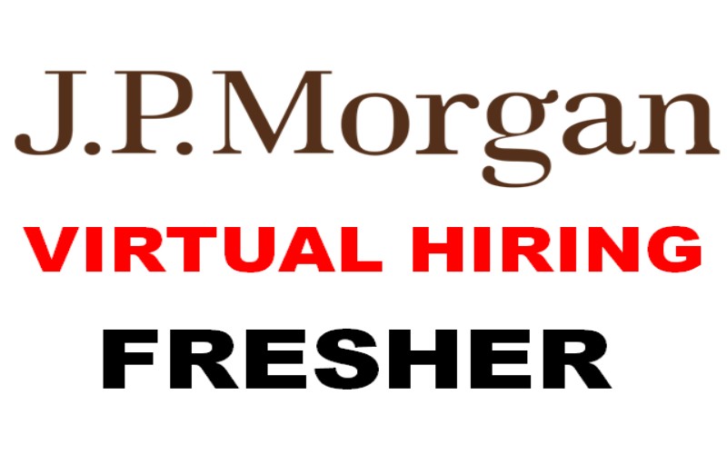 Virtual Hiring Event at JPMorgan Chase for Freshers