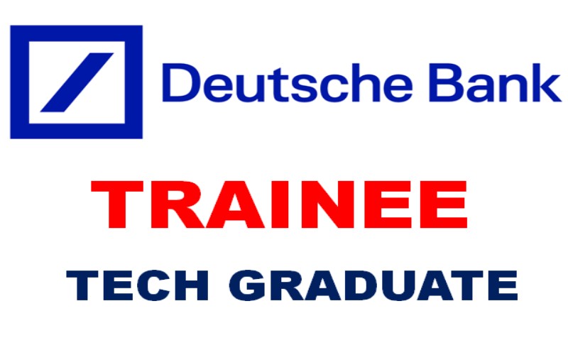 Deutsche Bank Currently Hiring Graduate Trainee in the Technology Center, Apply Now
