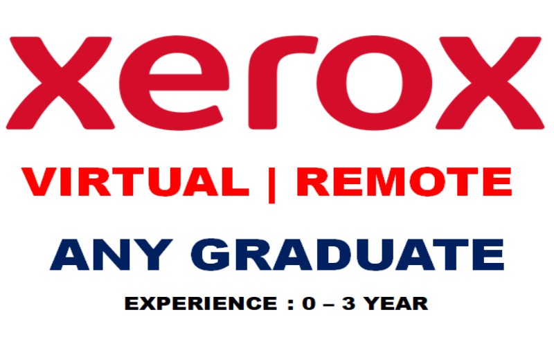 Xerox Remote Hiring for Entry Level Technical Helpdesk Analyst in Europe