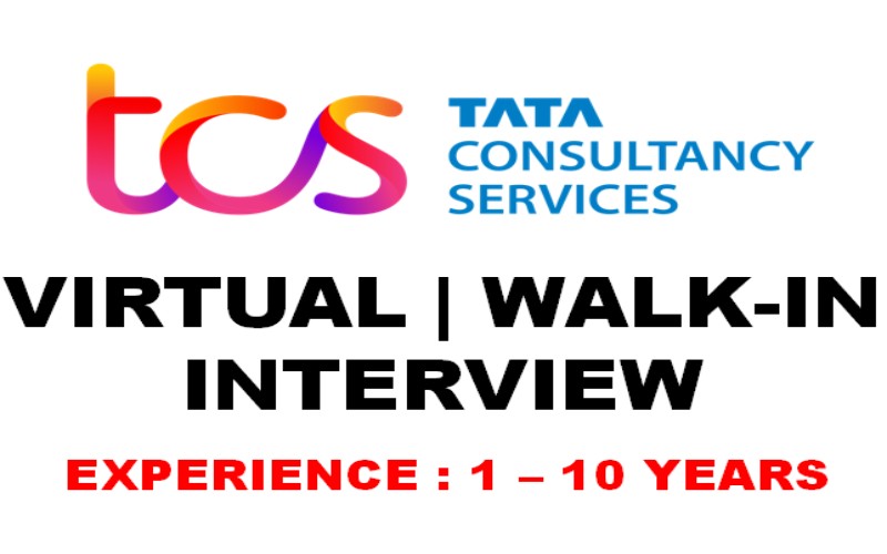 Virtual Walk-In Drive at TCS | 6th March - 7th March 2023 | Exp 2 - 10 yrs