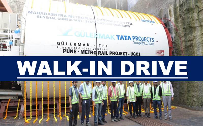 Mega Tata Projects Walk-In Interview | 21st Oct 2023 - 22nd Oct 2023