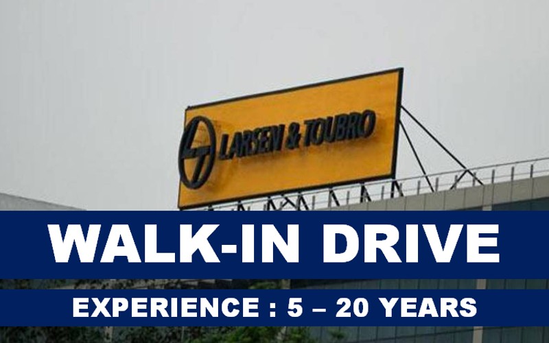 L&T Walk-In Interview | 26th Aug 2023 - 10th Sep 2023