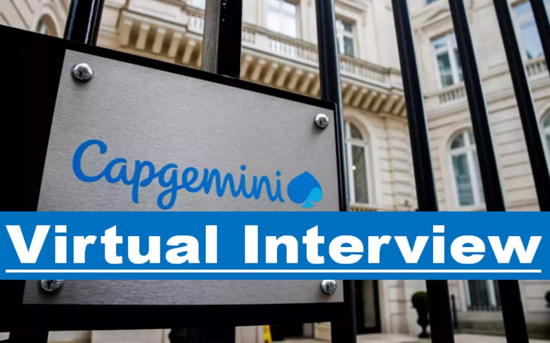 Capgemini Virtual Interview Drive 2025