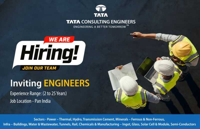 Tata Consulting Engineers (TCE) Careers 2026 | Graduate, Entry-Level & Experienced Professionals