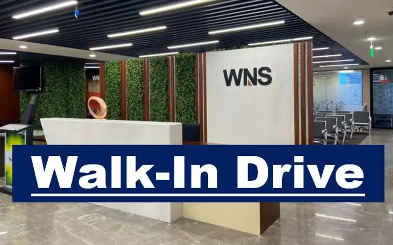 WNS (Part of Capgemini) Walk-In Interview Drive 2026